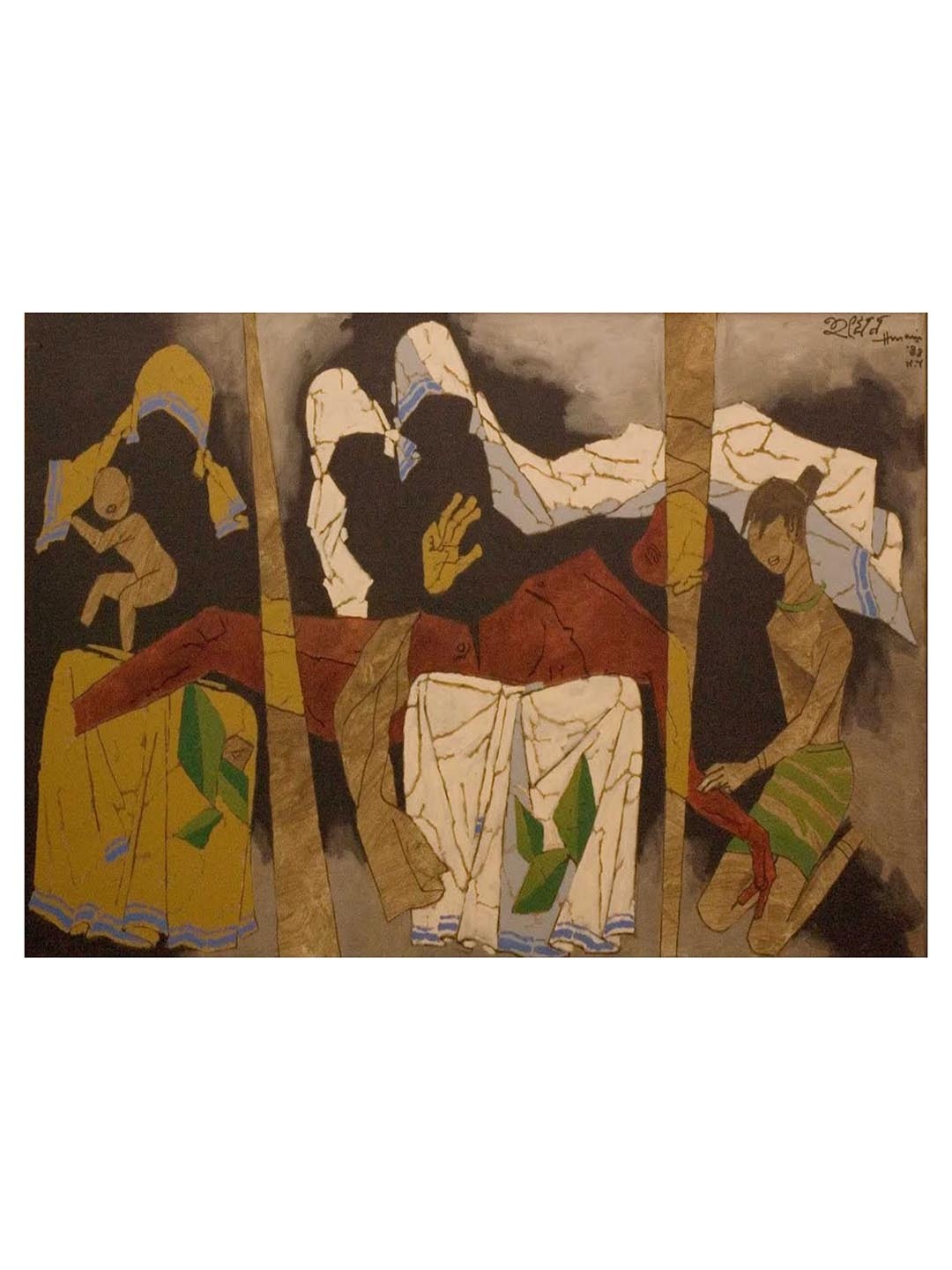

Adventures India Beige & Black Wooden Other Wall Painting