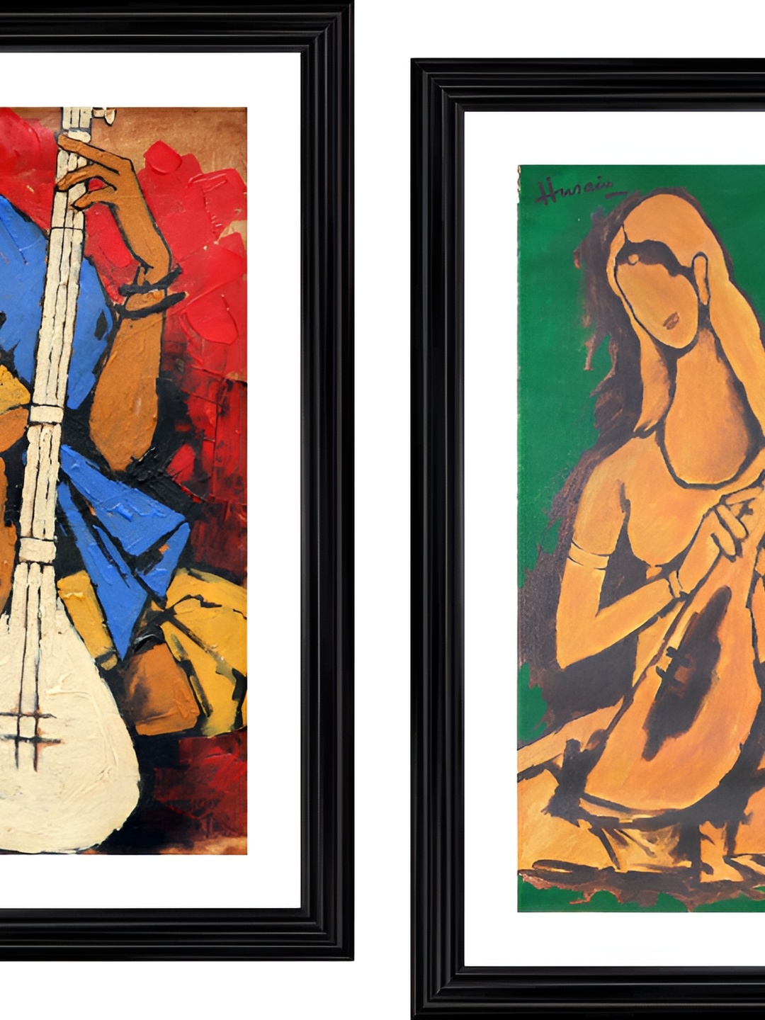 

Adventures India Multicoloured 2 Piece Wood Other Wall Paintings, Multi