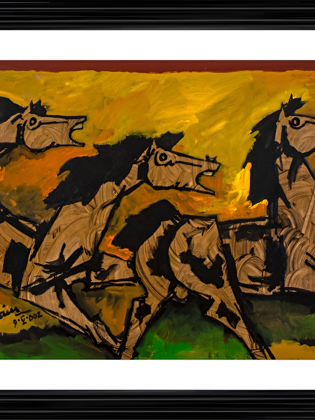 

Adventures India Brown & Black Wooden Wall Paintings
