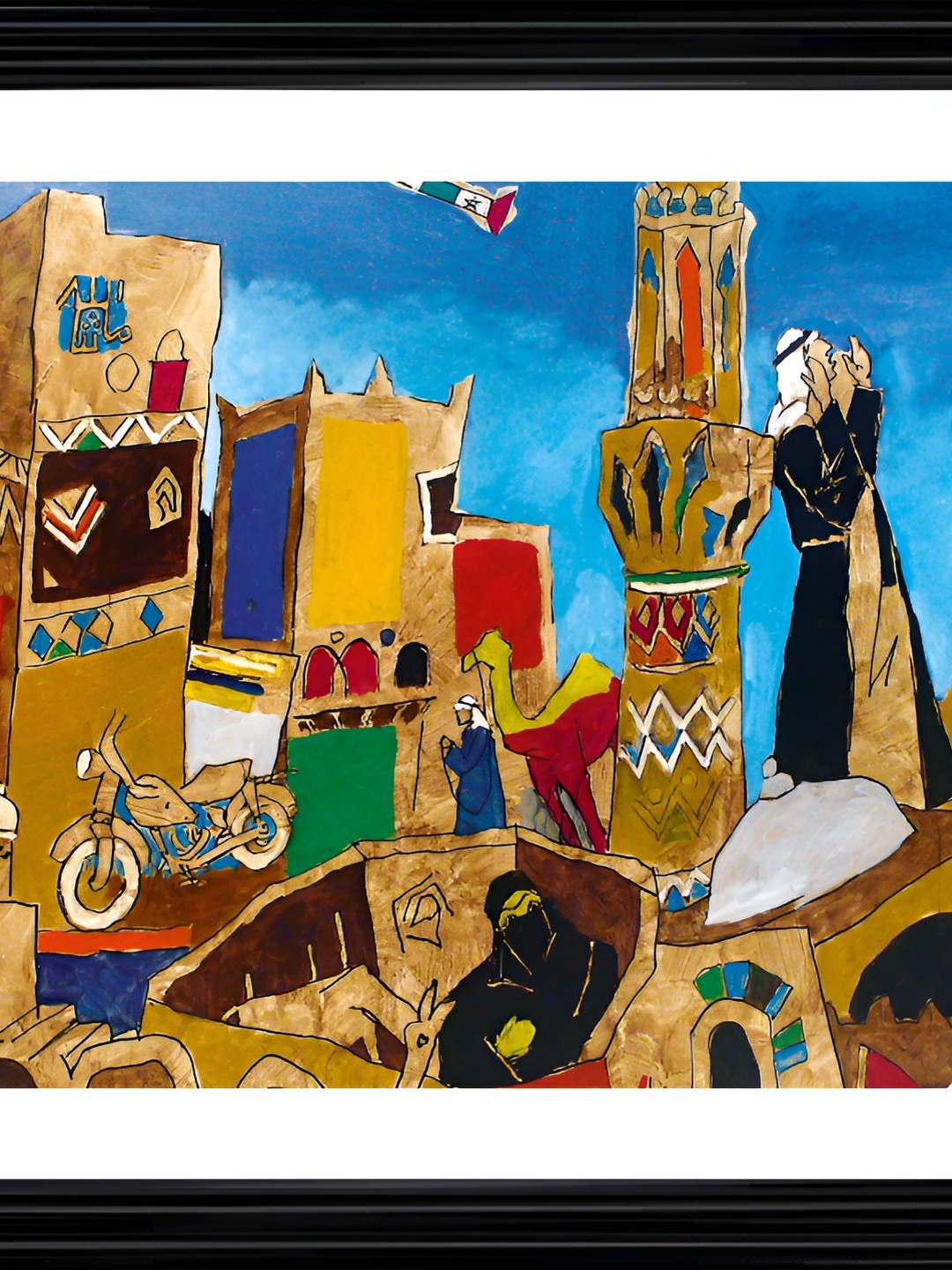 

Adventures India Multicoloured 1 Piece Wood Other Wall Paintings, Multi