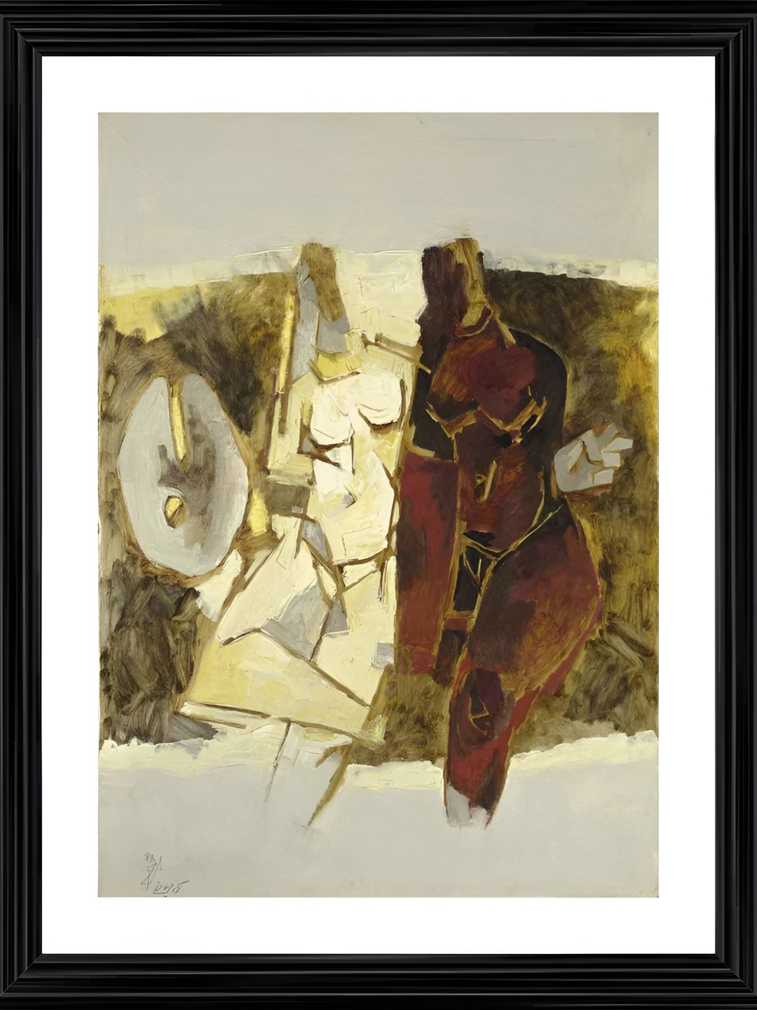 

Adventures India Black & White Wooden Painting Wall Art