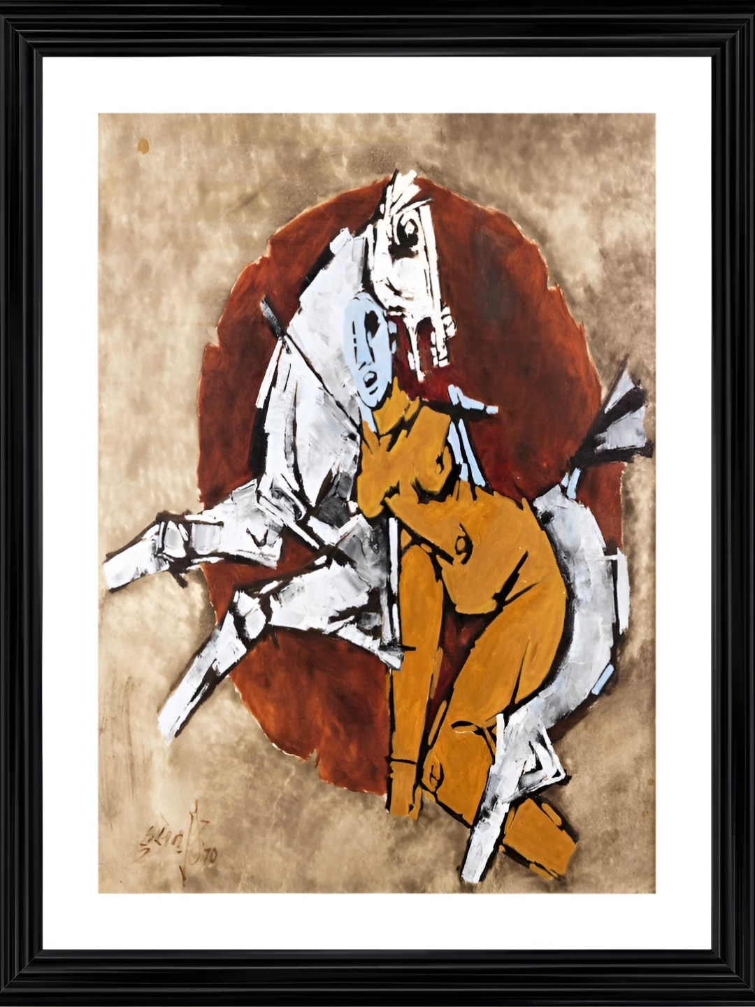 

Adventures India White & Brown 1 Piece Wood Other Wall Paintings