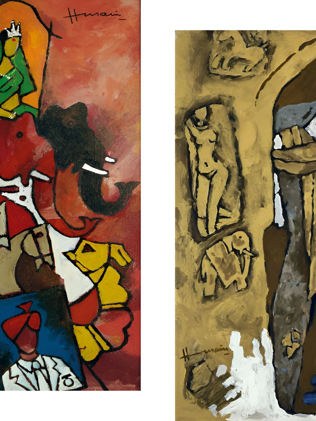 

Adventures India Green & Red 2 Piece Wood Other Wall Paintings