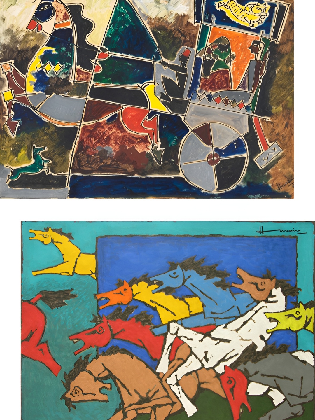 

Adventures India Green & Orange 2 Piece Wood Other Wall Paintings