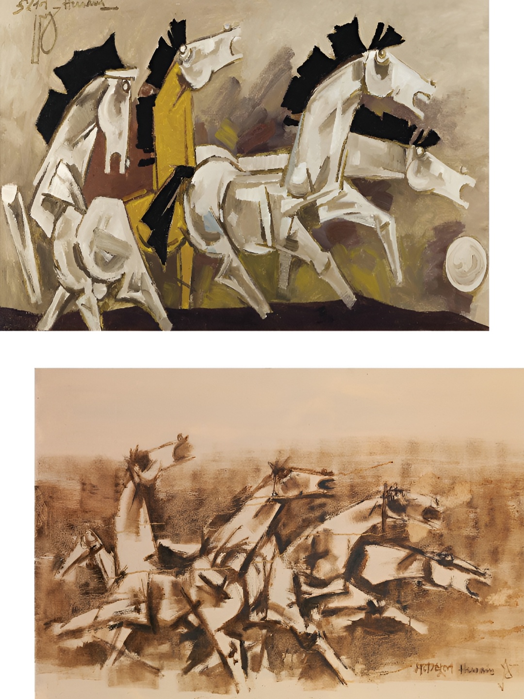 

Adventures India Brown & Black 2 Piece Wood Other Wall Paintings