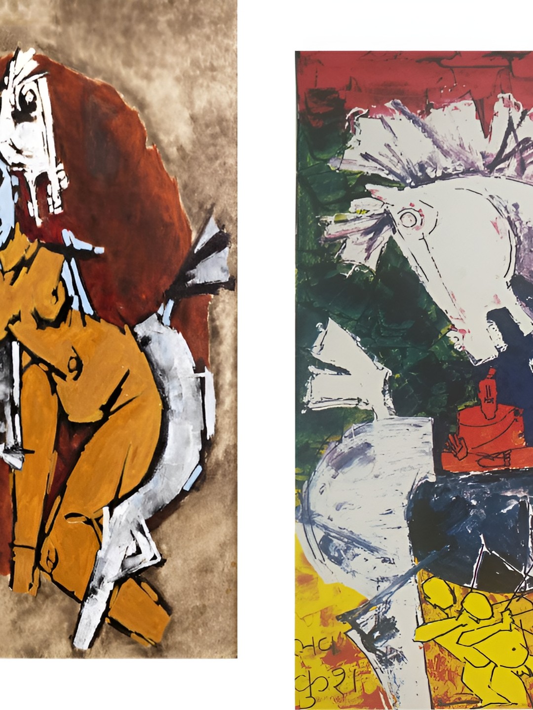 

Adventures India Orange & Yellow 2 Piece Wooden Painting Wall Art