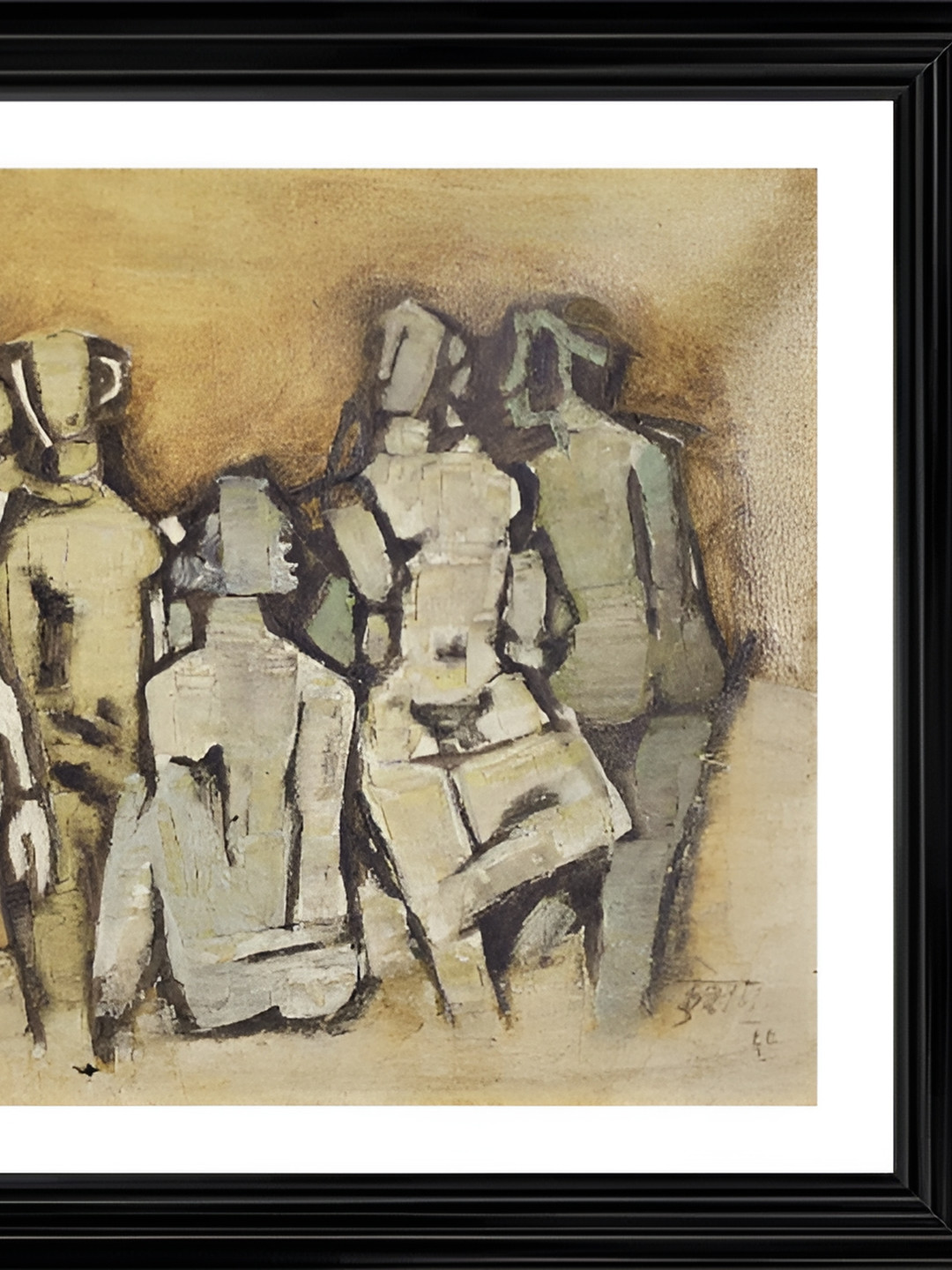 

Adventures India Beige & Black Wooden Portrait Wall Painting