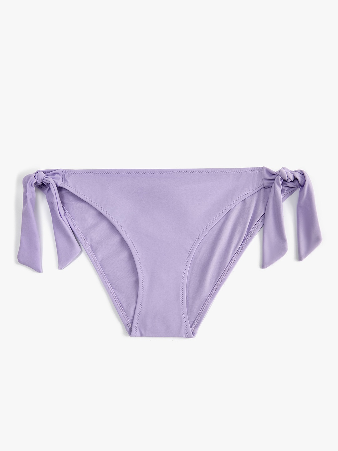 

Koton Mid-Rise Tie Up Swim Brief, Purple