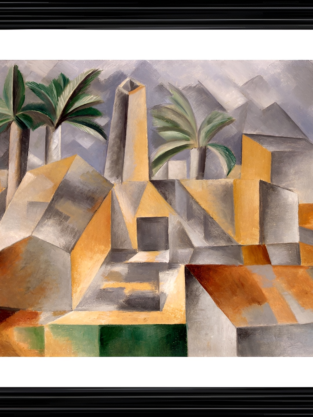 

Adventures India Beige & Orange Wooden Painting Wall Art
