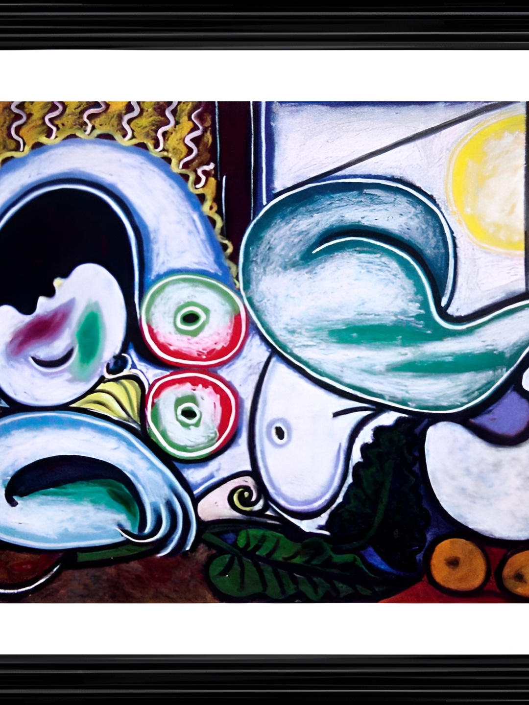 

Adventures India White & Blue Reclining Woman Wooden Wall Art