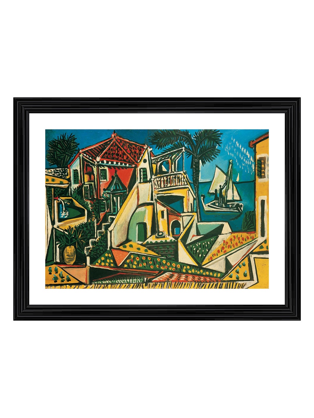 

Adventures India Blue & Green Wooden Other Wall Painting