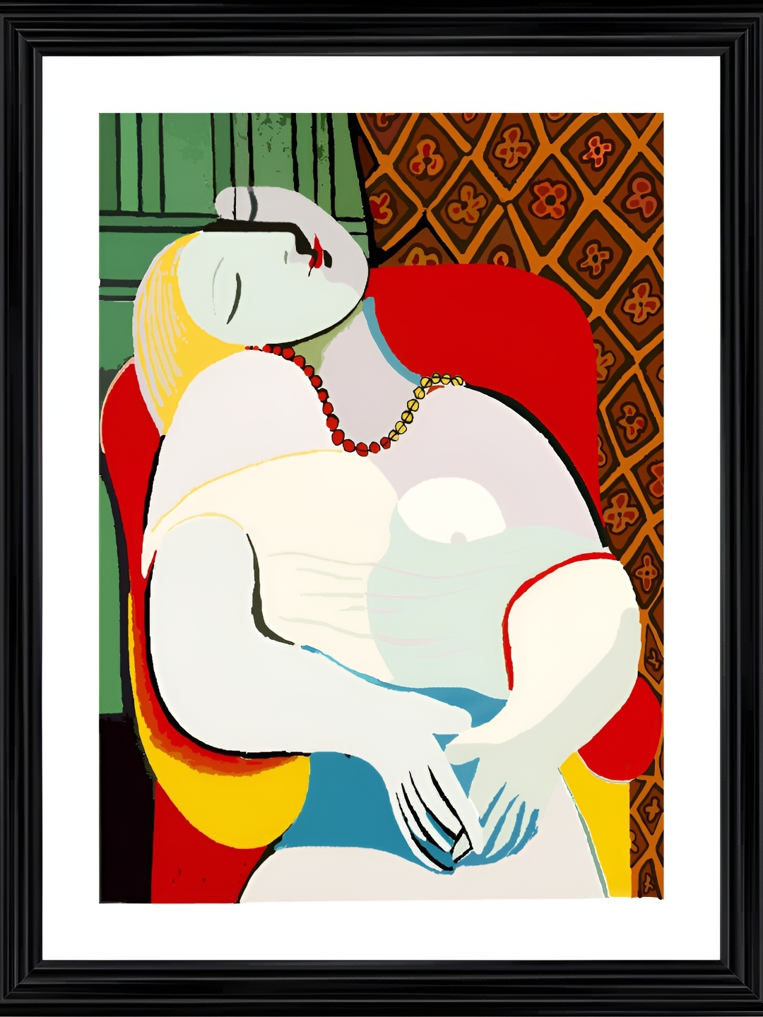 

Adventures India White & Red Wooden Wall Art