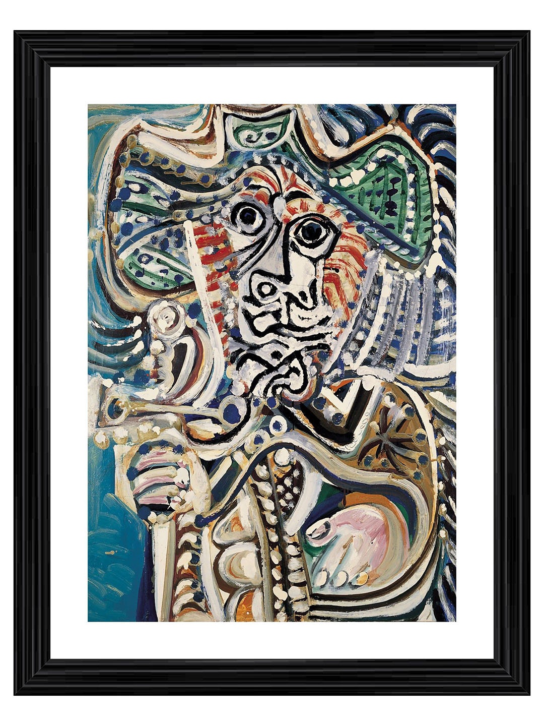 

Adventures India Beige & Blue Wooden Painting Wall Art