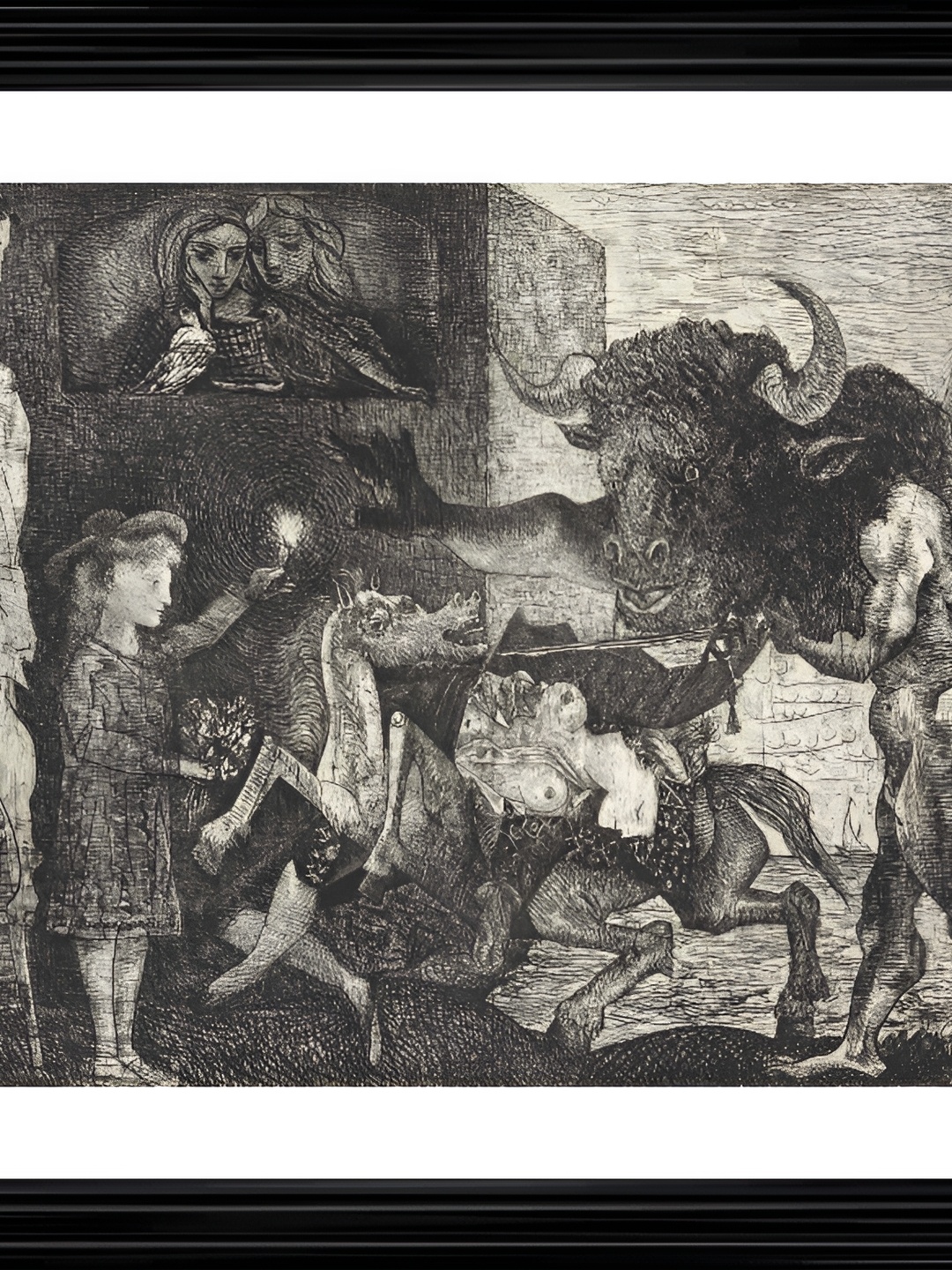 

Adventures India Grey & White Wooden Painting Wall Art