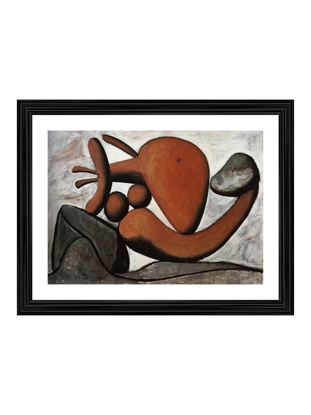 

Adventures India Orange & Black Wooden Painting Wall Art
