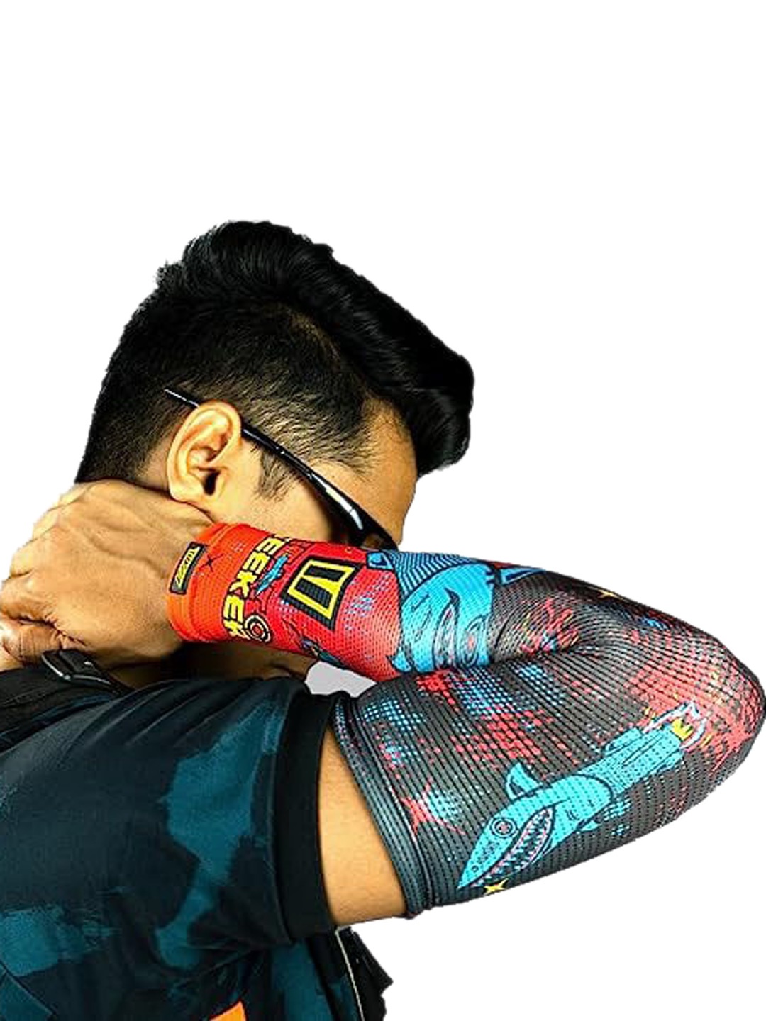 

TIIVRA Heat Seeker Sun Protection Arm Sleeves, Red