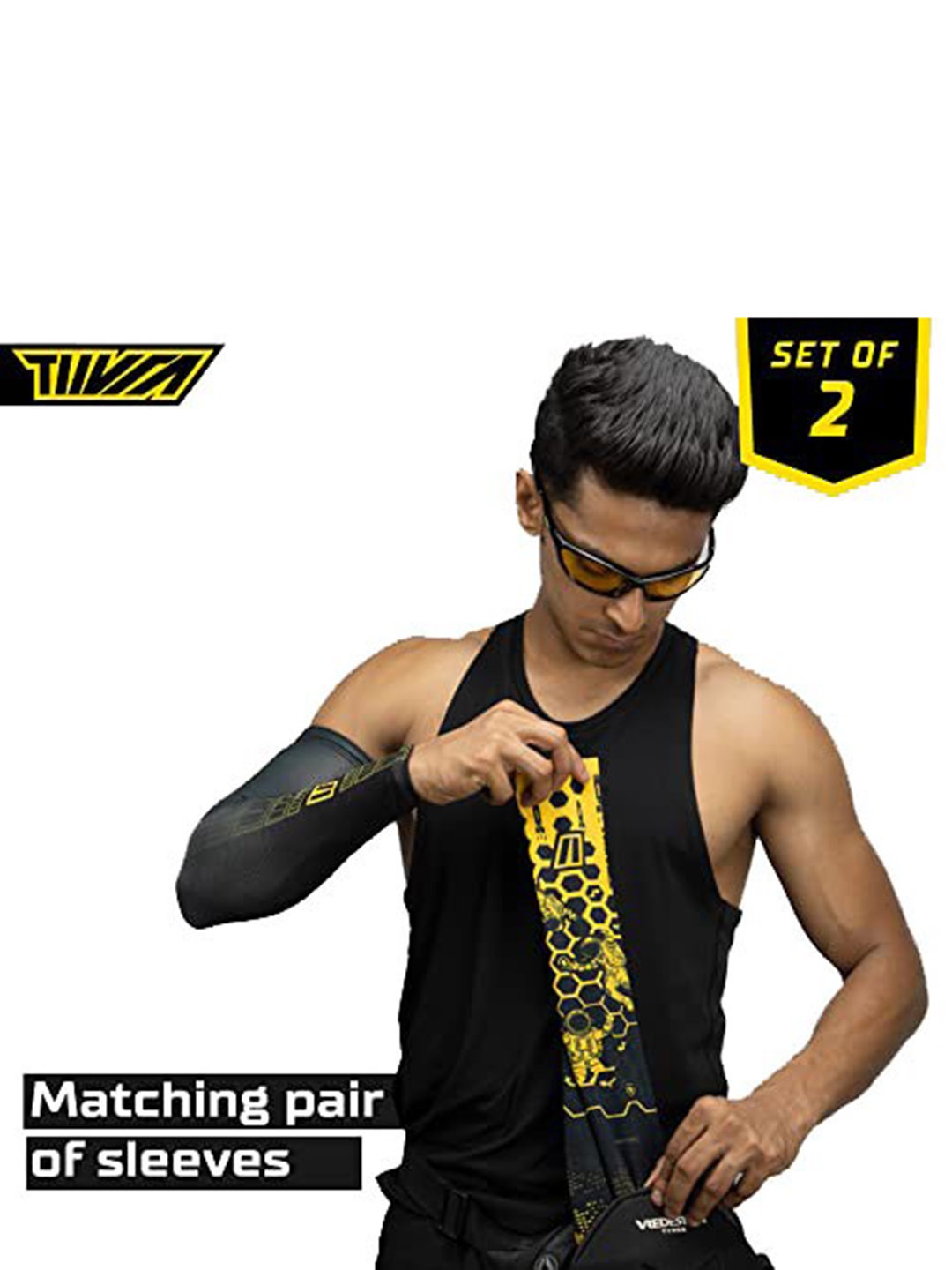 

TIIVRA WWT Sun Protection Arm Sleeves, Yellow