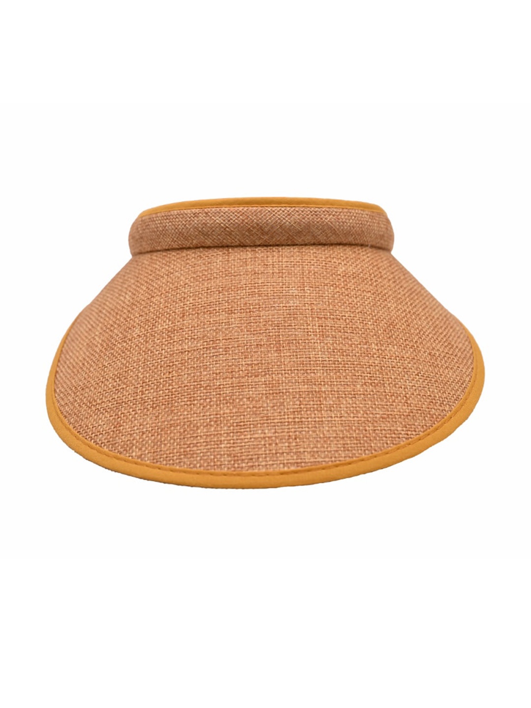 

MYARAA by NAMRATA LODHA Women Self-Design Cotton Visor Cap, Camel brown