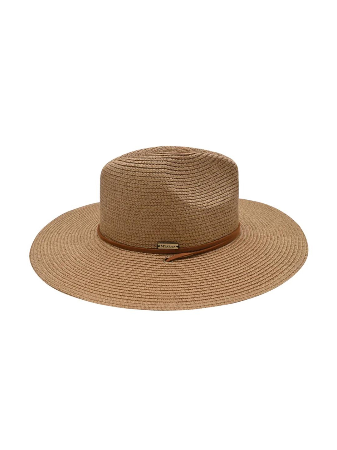 

MYARAA by NAMRATA LODHA Unisex Self Design Sun Hat, Camel brown