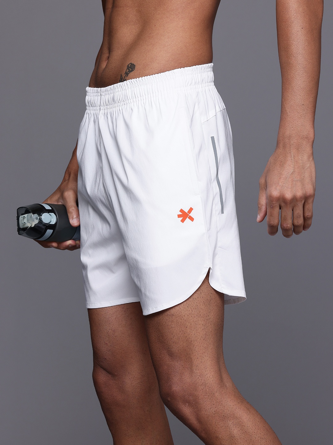 

HRX by Hrithik Roshan Men Rapid-Dry Running Shorts, White