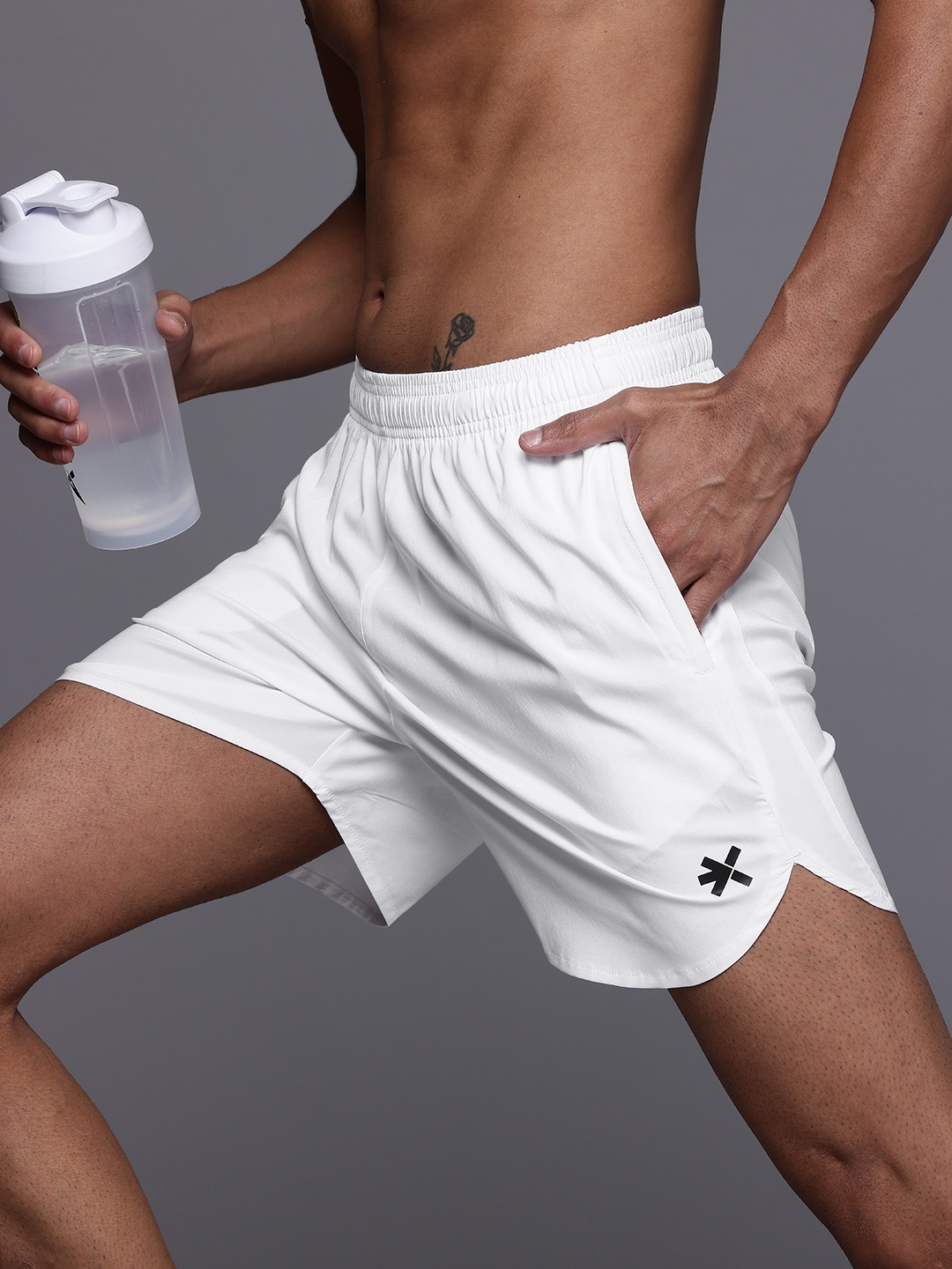 

HRX by Hrithik Roshan Men Running Shorts, White