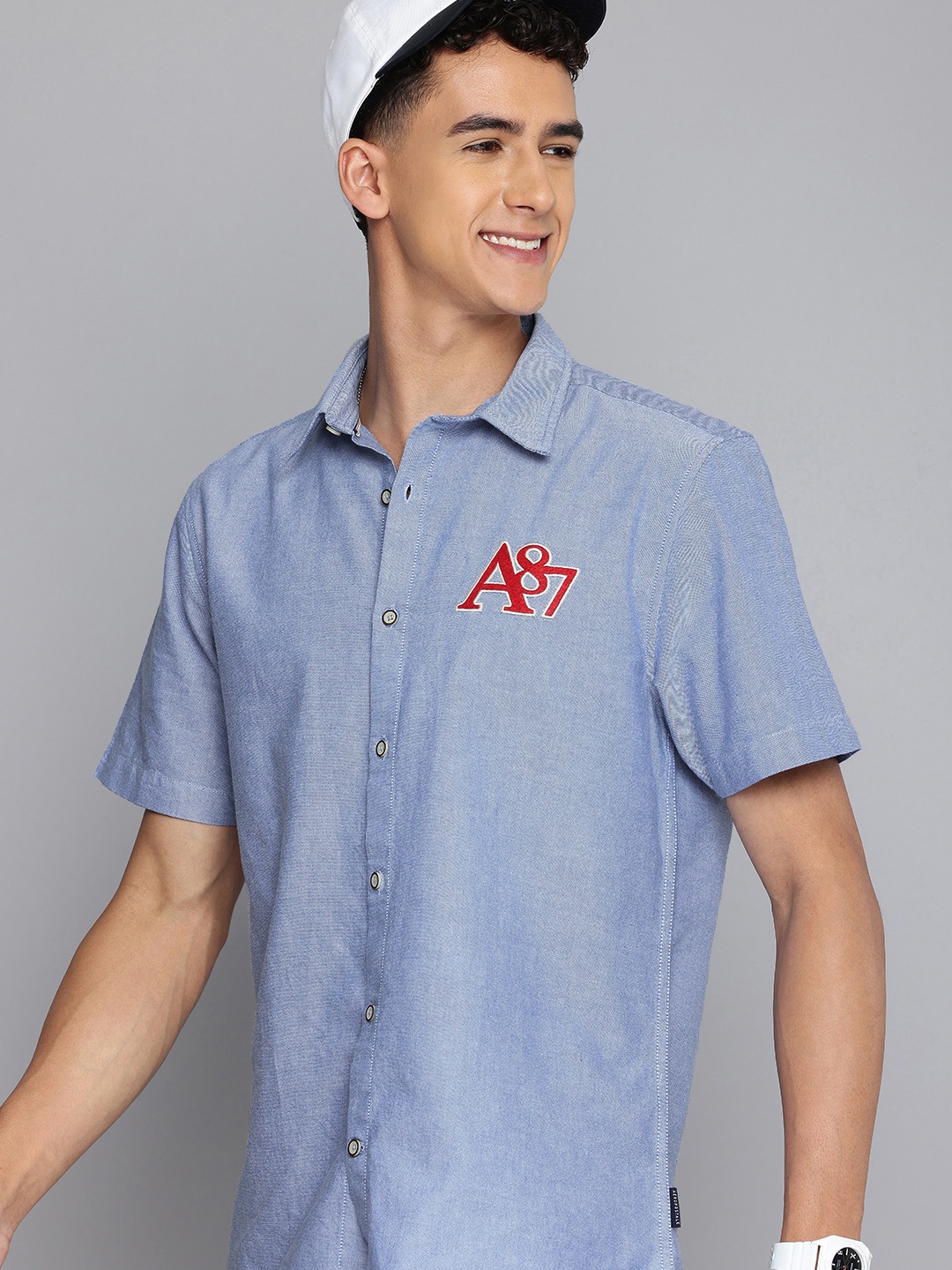 

Aeropostale Pure Cotton Casual Shirt, Blue