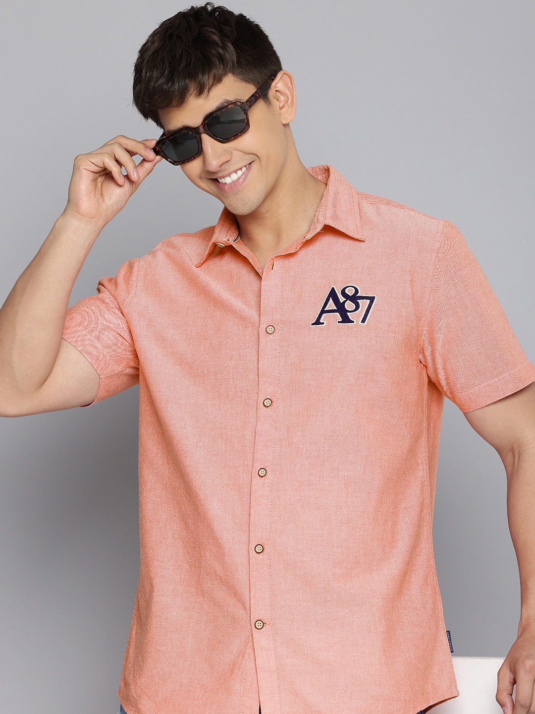 

Aeropostale Pure Cotton Casual Shirt, Pink