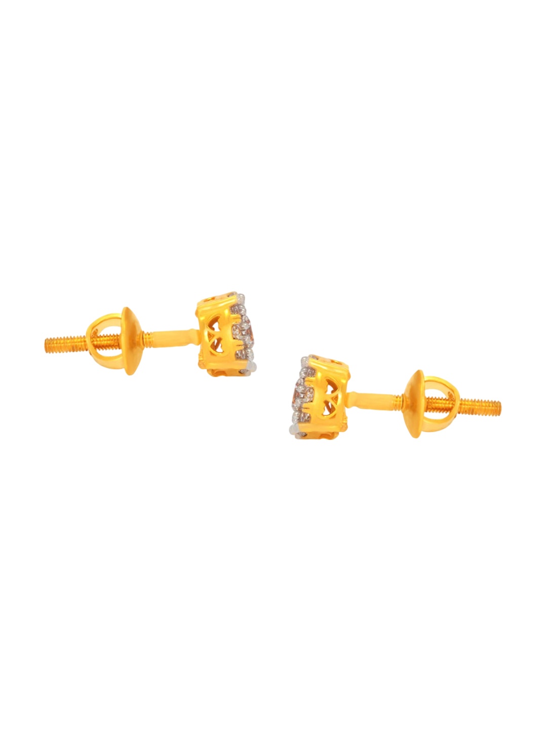 

BHIMA 22K Hallmark 916 Purity Yellow Gold Stone Stud