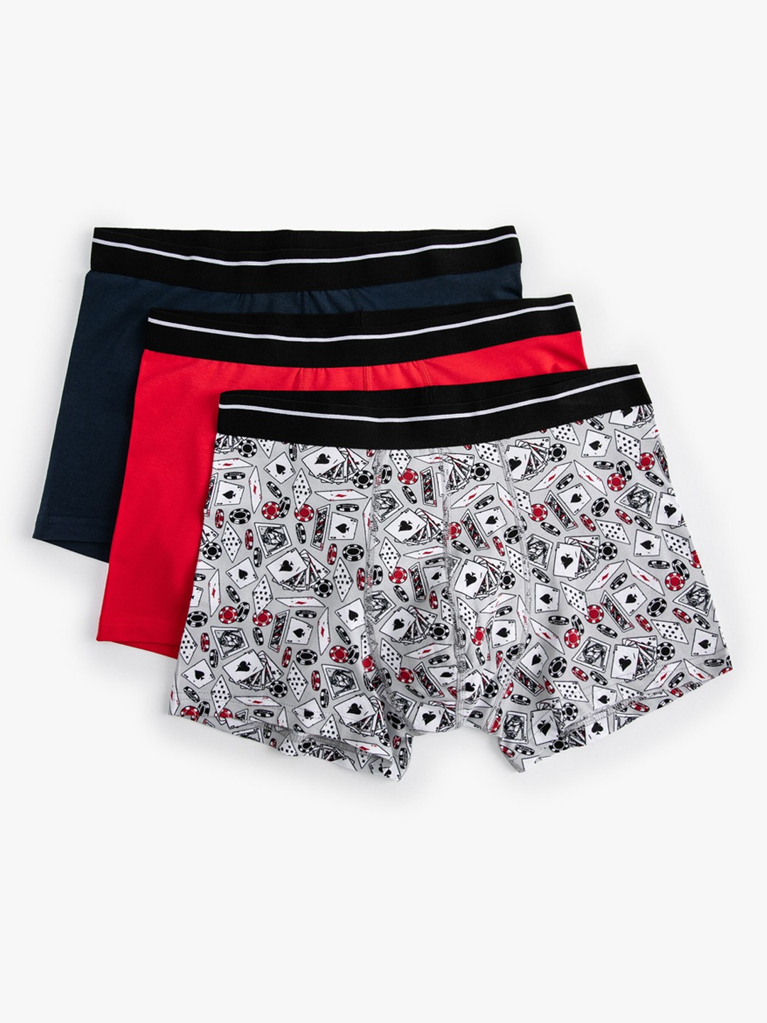 

Koton Men Pack Of 3 Printed Boxers 8683968606624, Red
