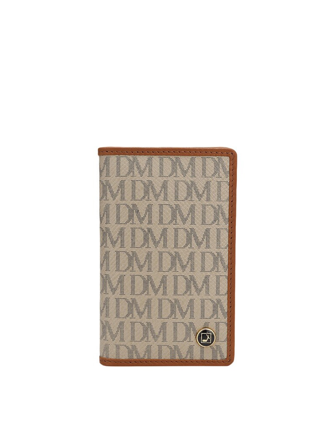 

Da Milano Unisex Typography Printed Leather Card Holder, White