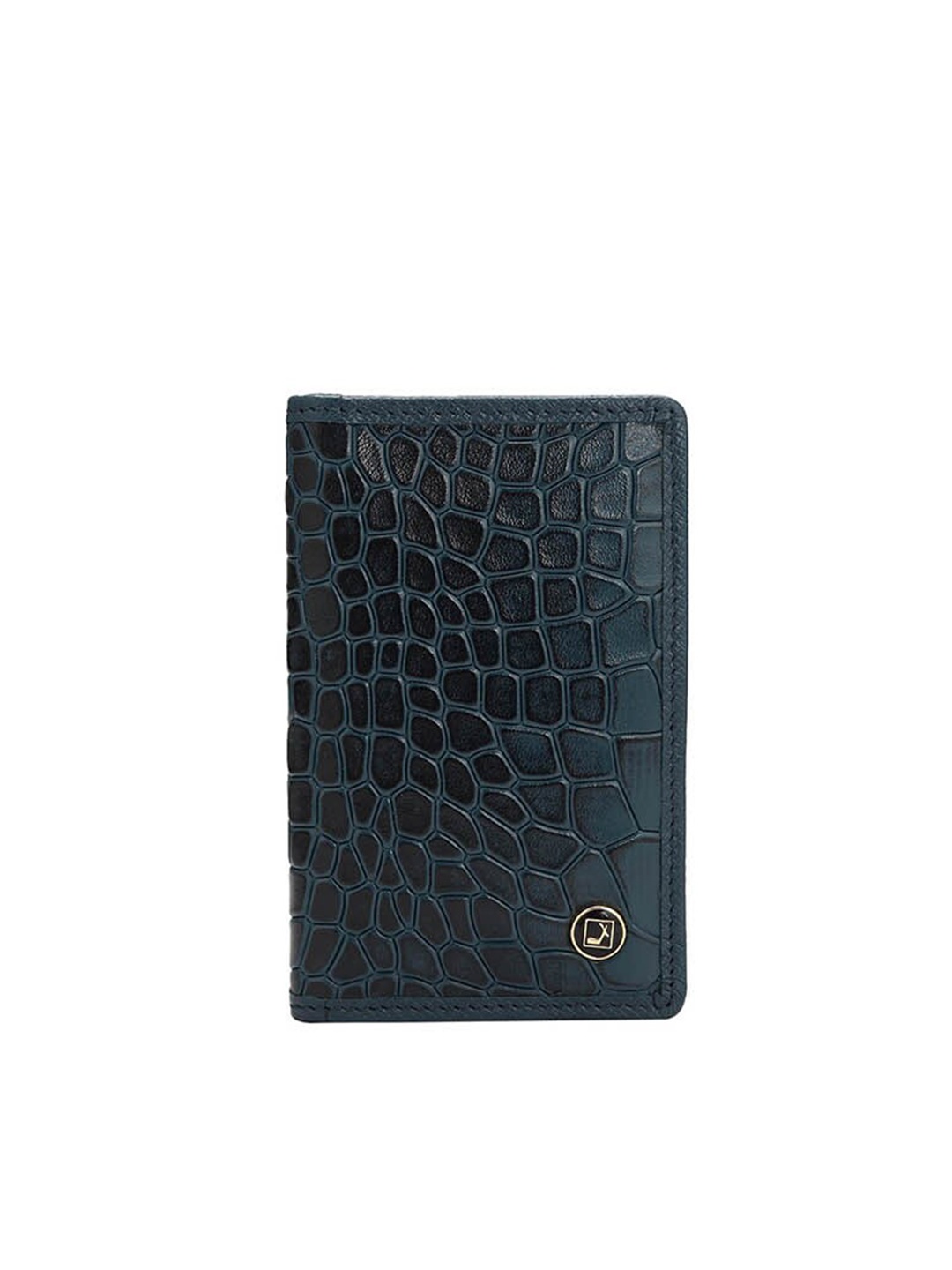 

Da Milano Textured Leather Two Fold Wallet, Blue
