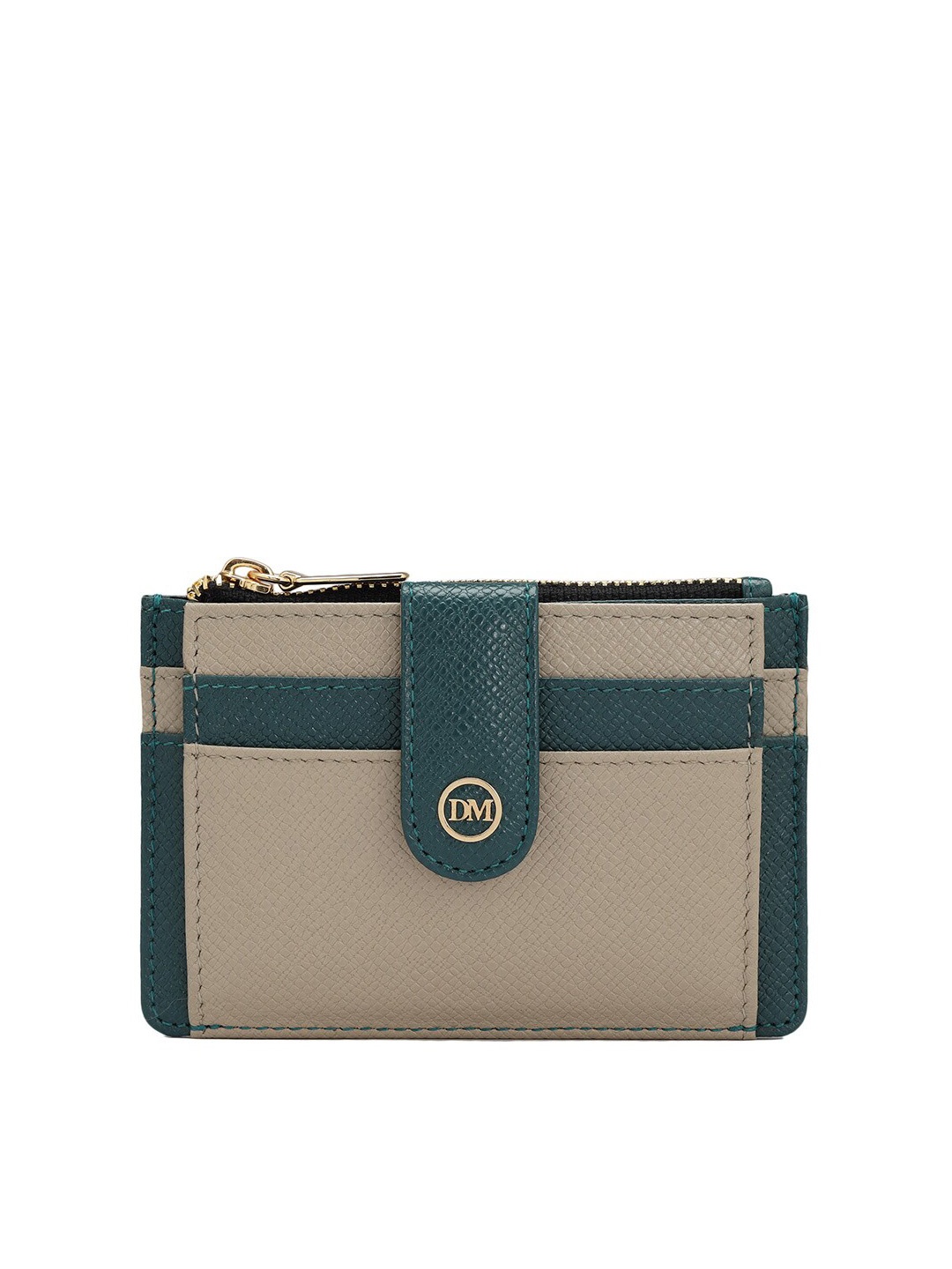 

Da Milano Textured Leather Two Fold Wallet, White