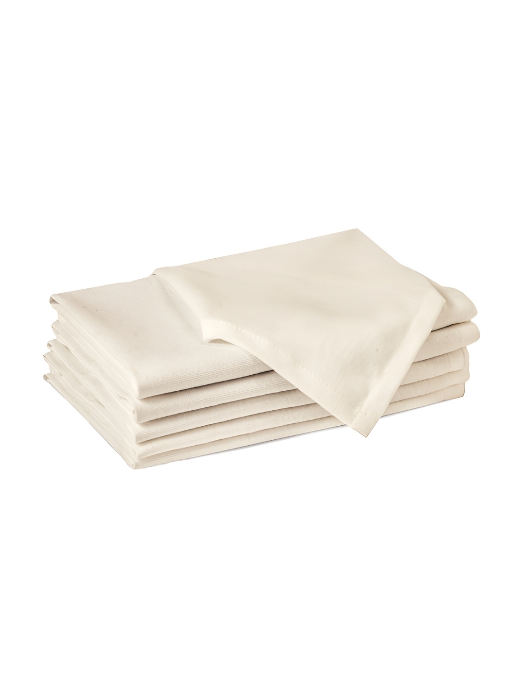 

Encasa Homes Cream-Coloured 6-Pcs Cotton Table Napkins