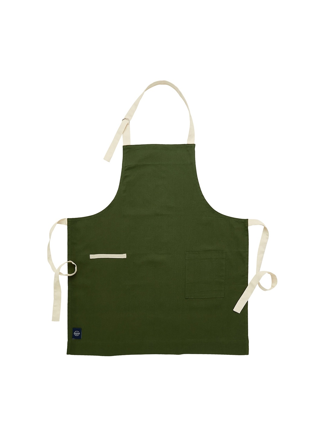 

Encasa Homes Green Pure Cotton Canvas Weave Apron