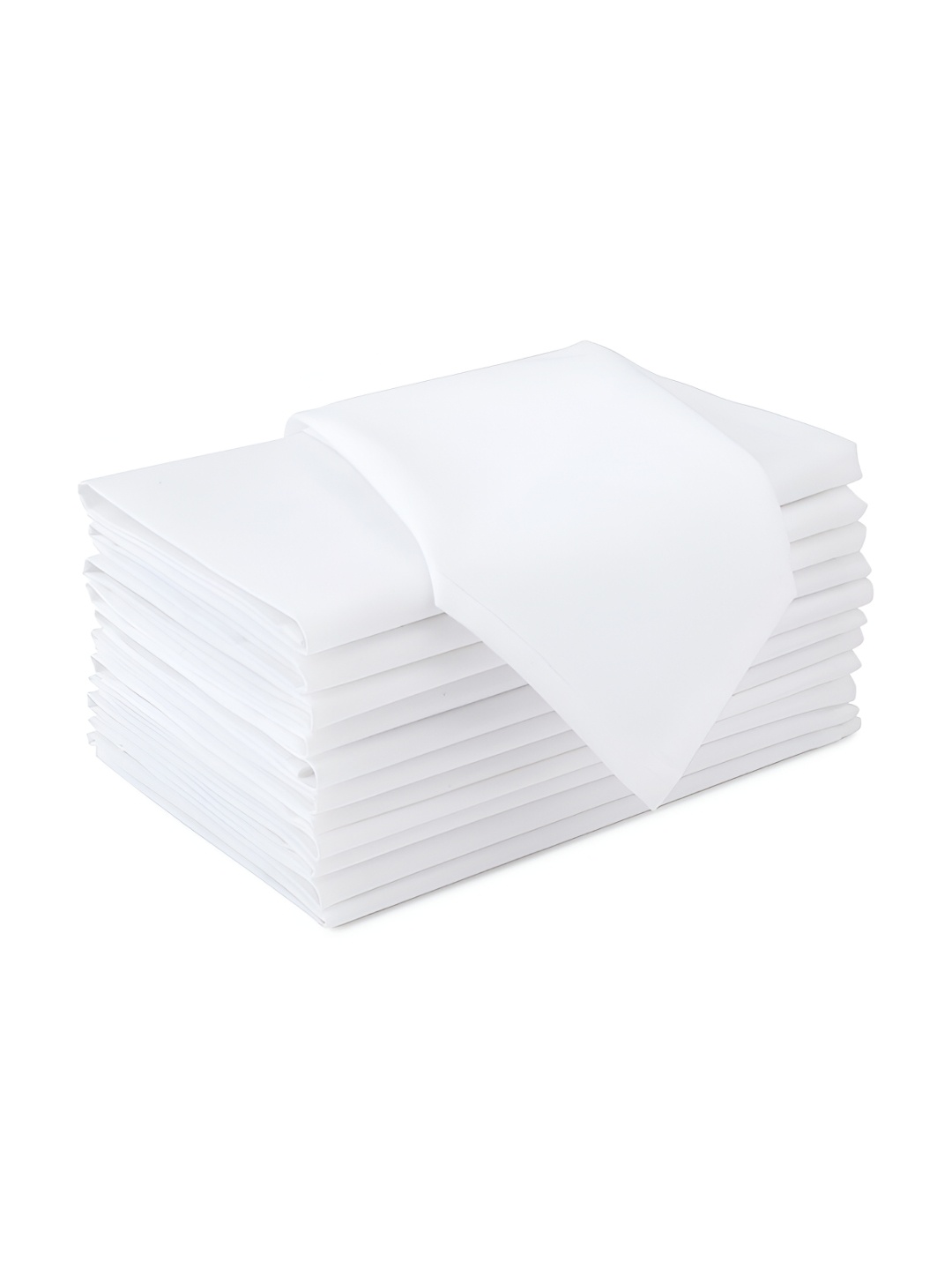 

Encasa Homes White 12 Pcs Cotton Table Napkins