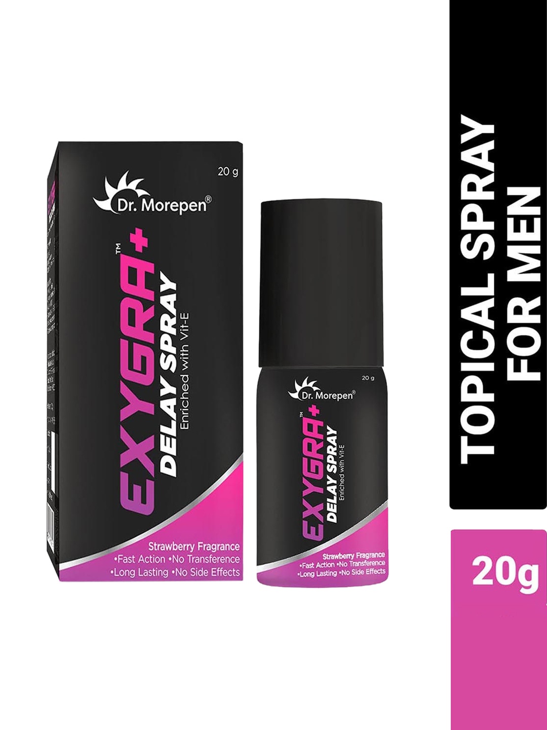

Dr. Morepen Set of 2 Exygra+ Delay Spray With Vitamin E - 20g Each, Black