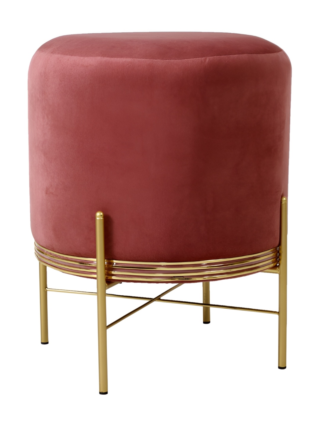 

Shadowkart Peach & beige Wooden Pouffes Sitting Ottomans