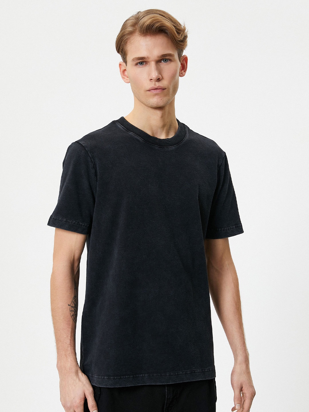 

Koton Regular Fit Cotton T-shirt, Grey