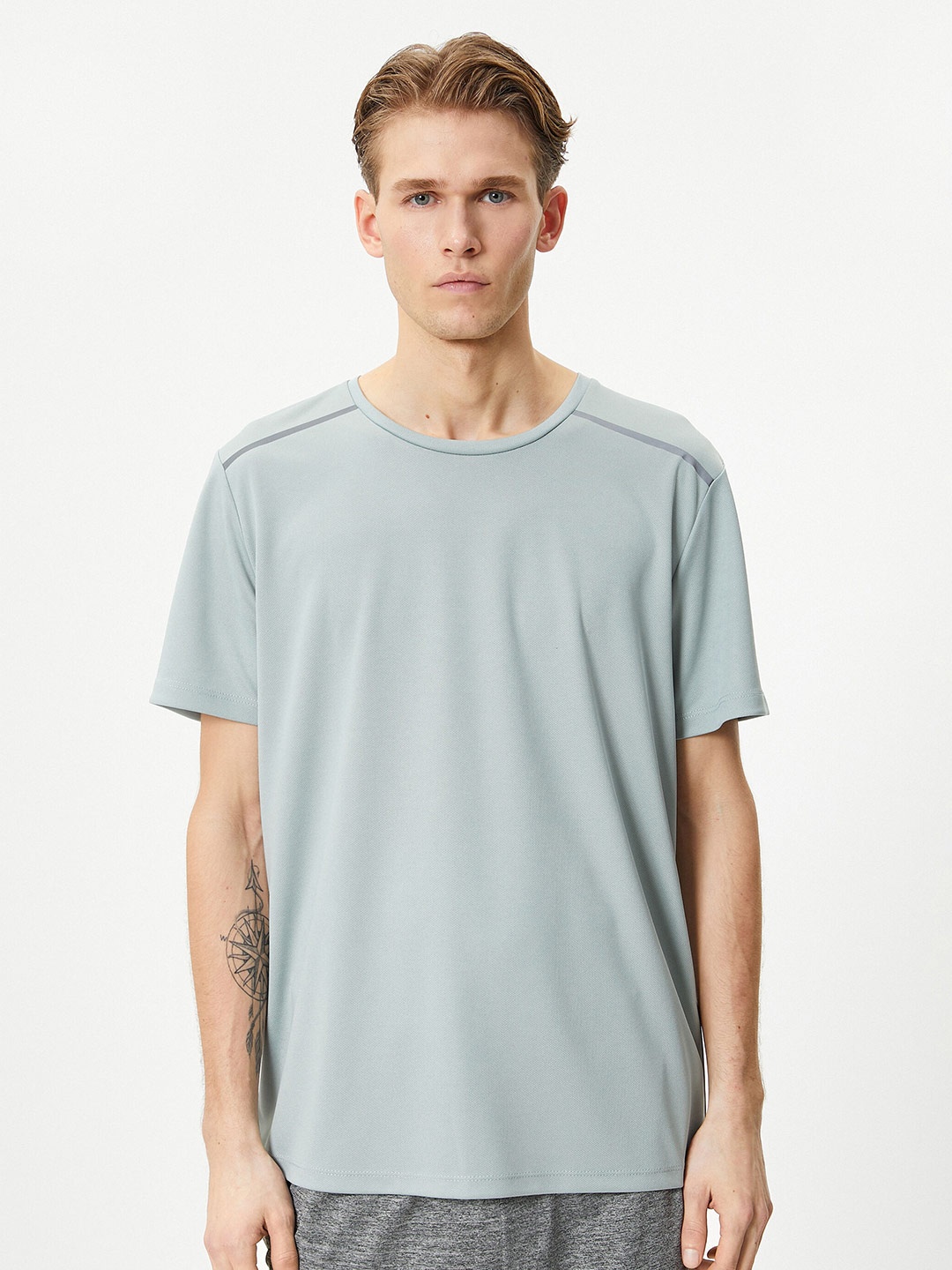 

Koton Round Neck Short Sleeves T-shirt, Blue