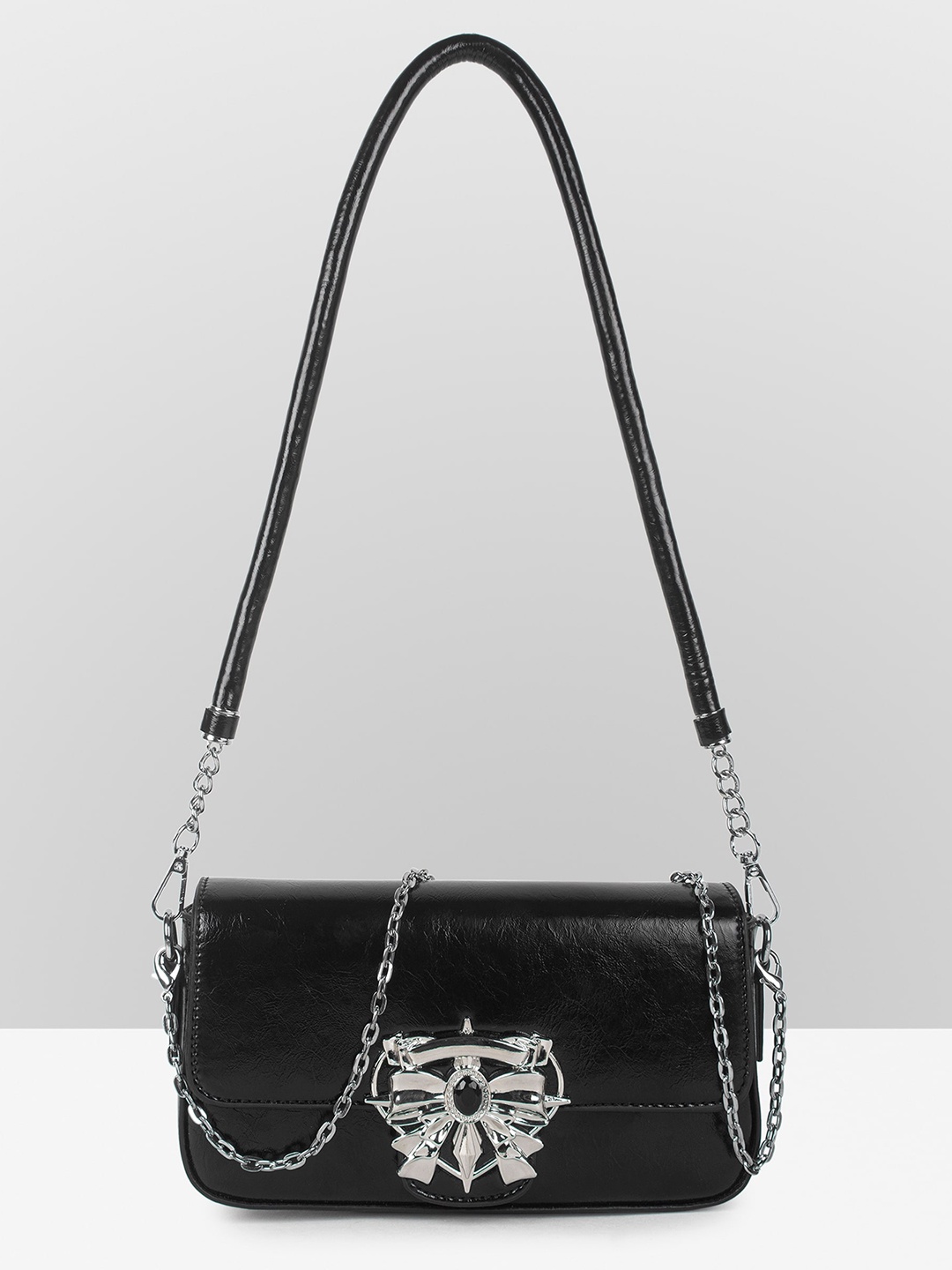 

Guhrl Structured Sling Bag, Black