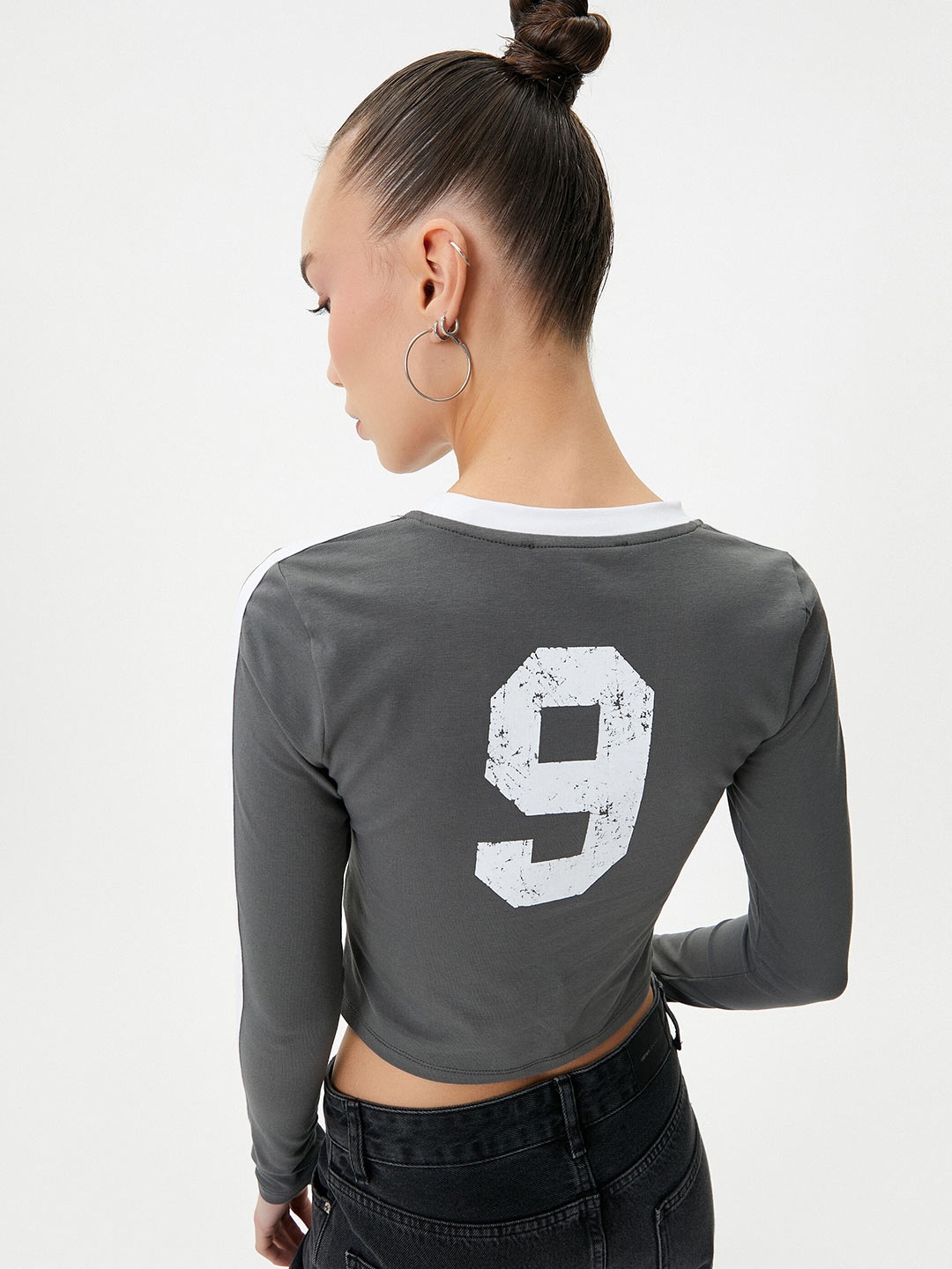 

Koton Typography Printed Slim Fit T-shirt, Grey