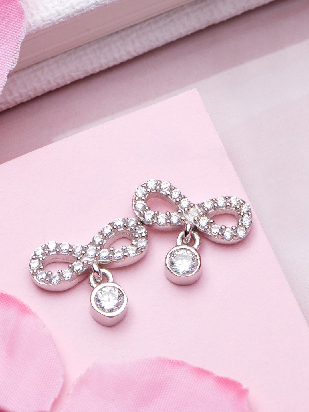 

Zavya Contemporary Studs Earrings, Silver