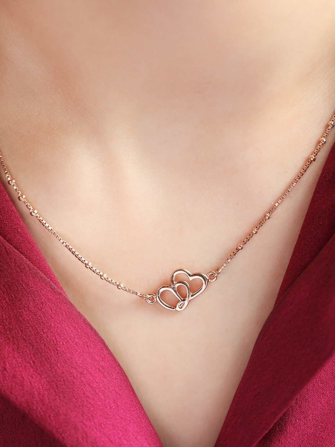 

Zavya Rose Gold-Plated 92.5 Sterling Silver Necklace