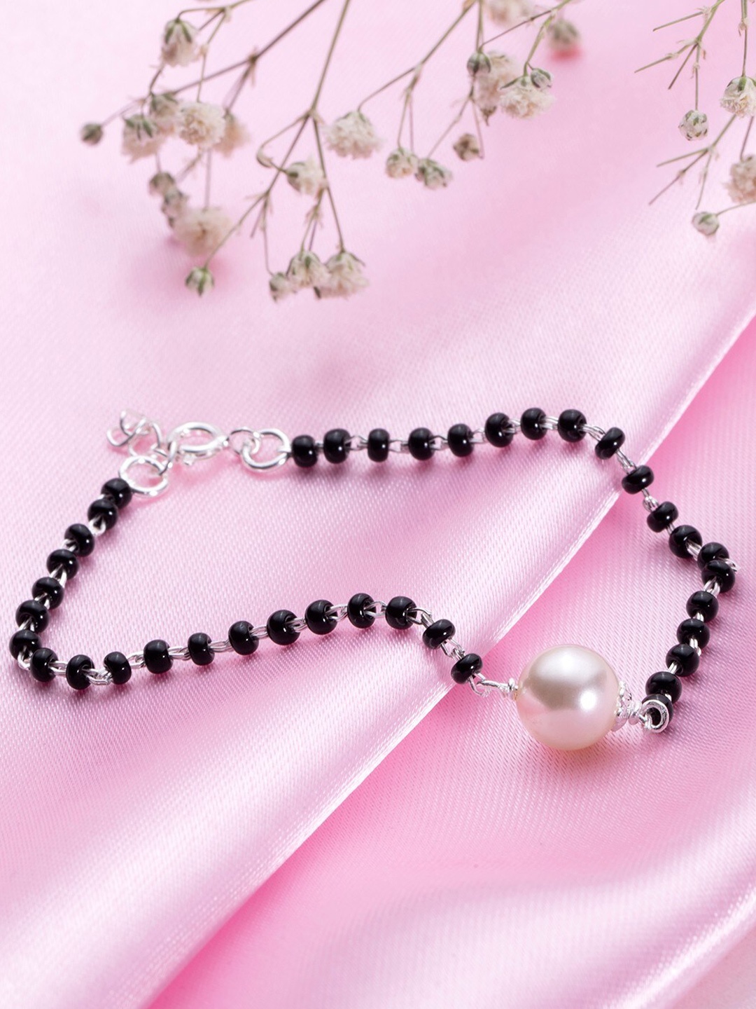 

Zavya 925 Sterling Silver Rhodium-Plated Link Bracelet