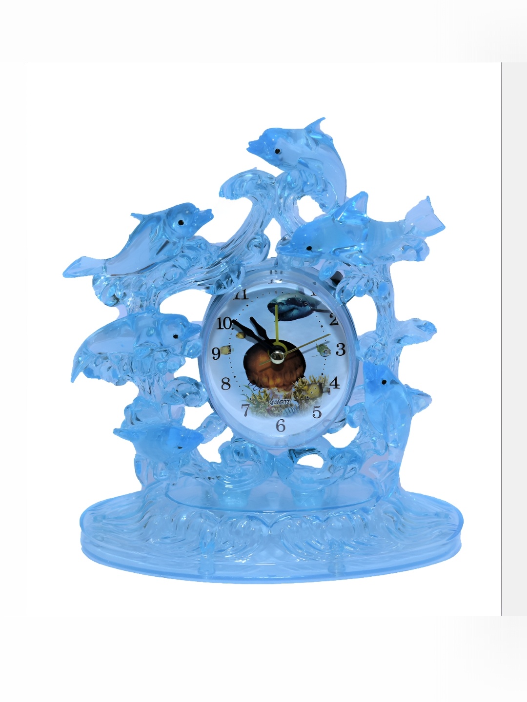 

Sigaram Blue Textured Animal Shaped Contemporary Table Clock