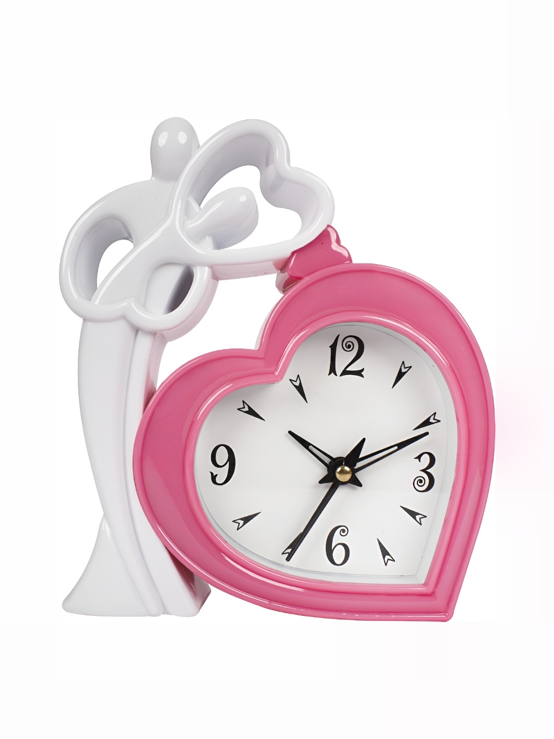 

Sigaram White & Pink Abstract Shaped Analogue Clock