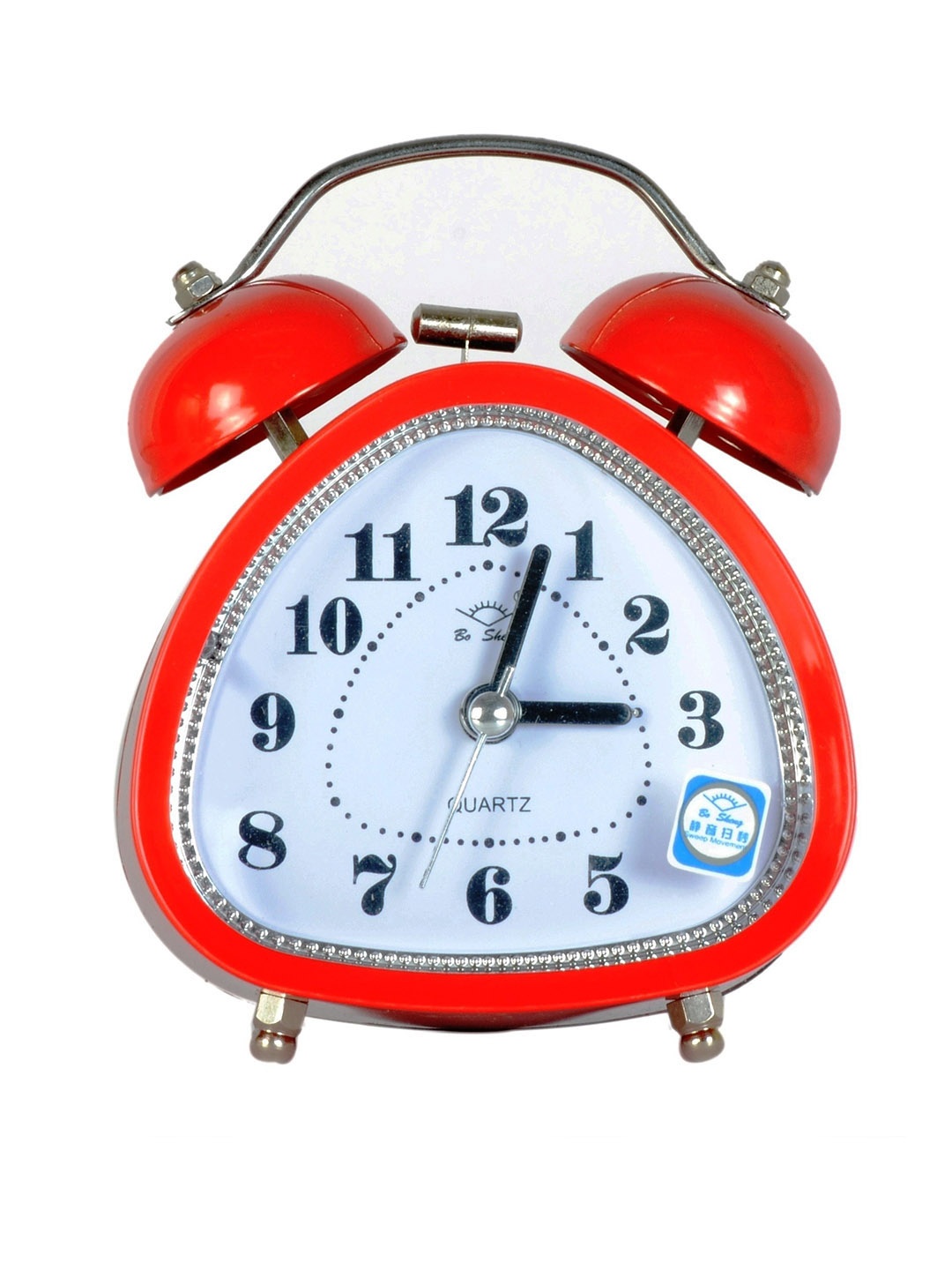 

Sigaram Orange & White Textured Abstract Shaped Contemporary Alarm Clock