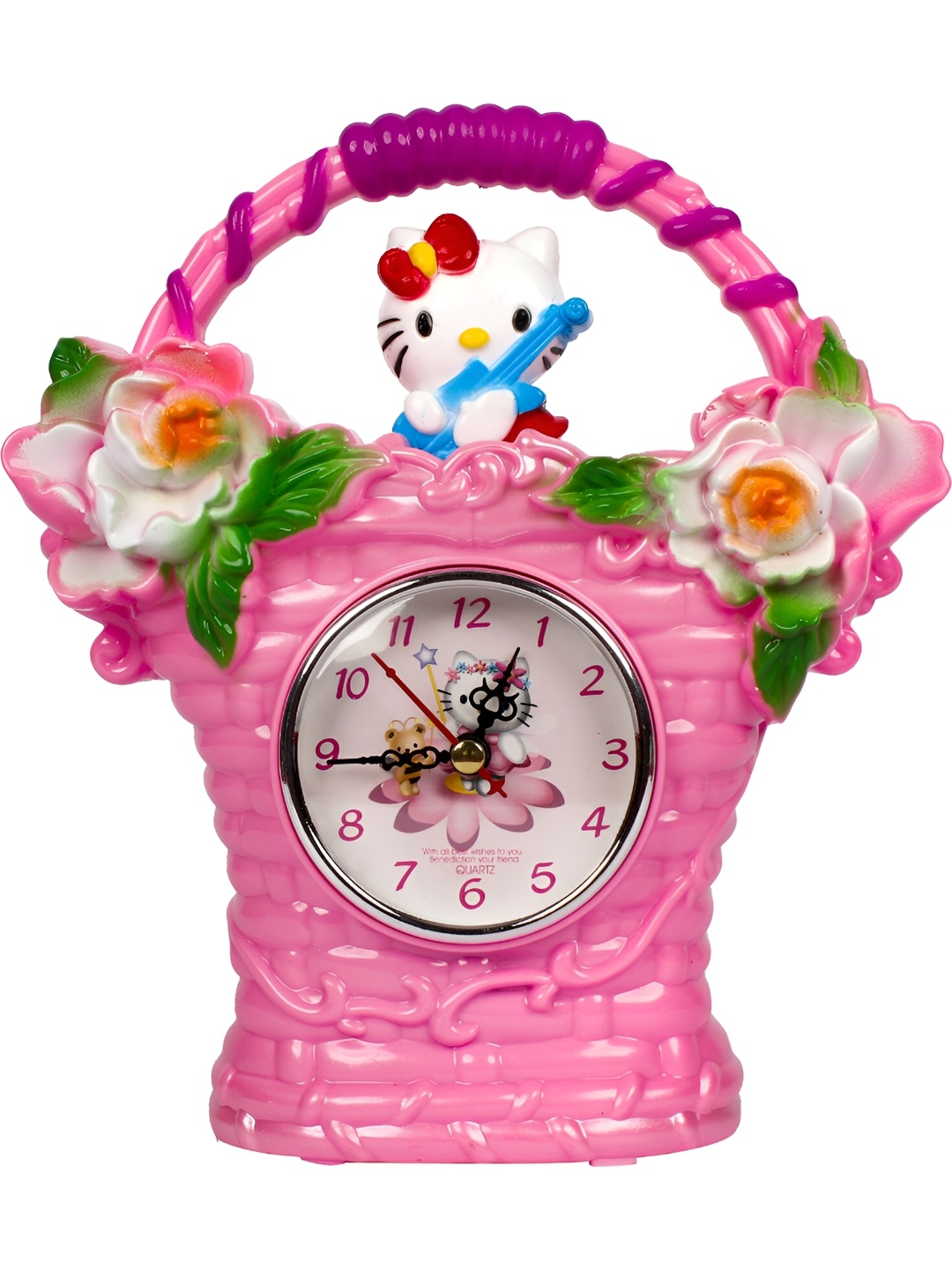 

Sigaram Pink & White Printed Analogue Clock