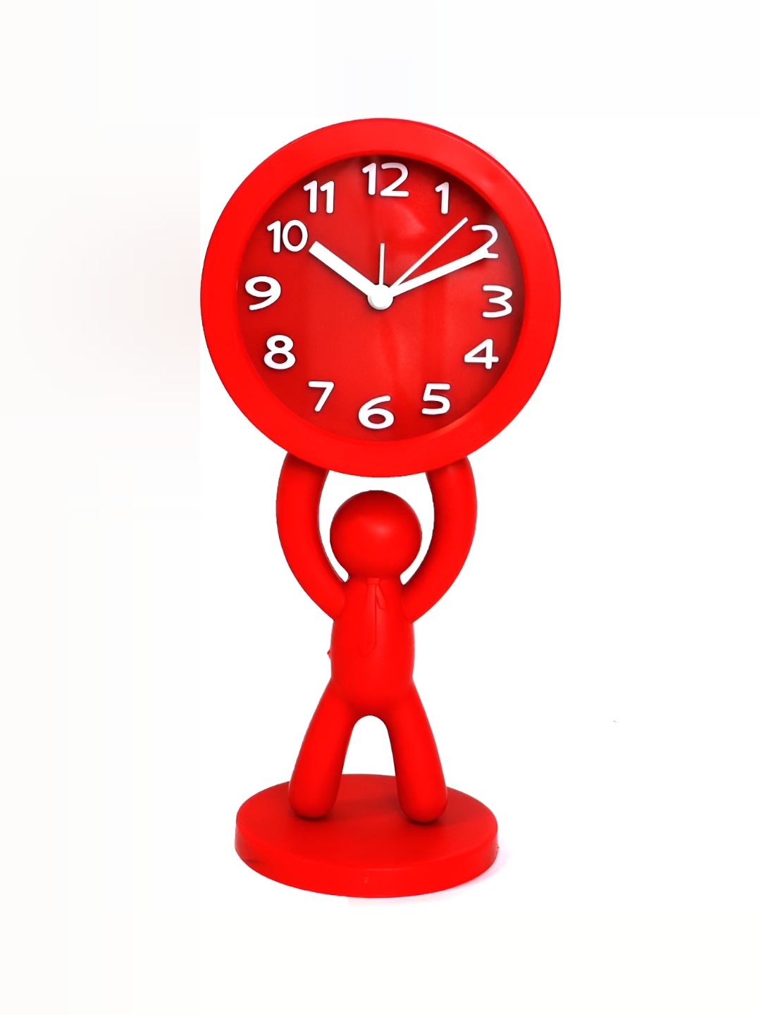 

Sigaram Red Textured Analogue Contemporary Table Clock