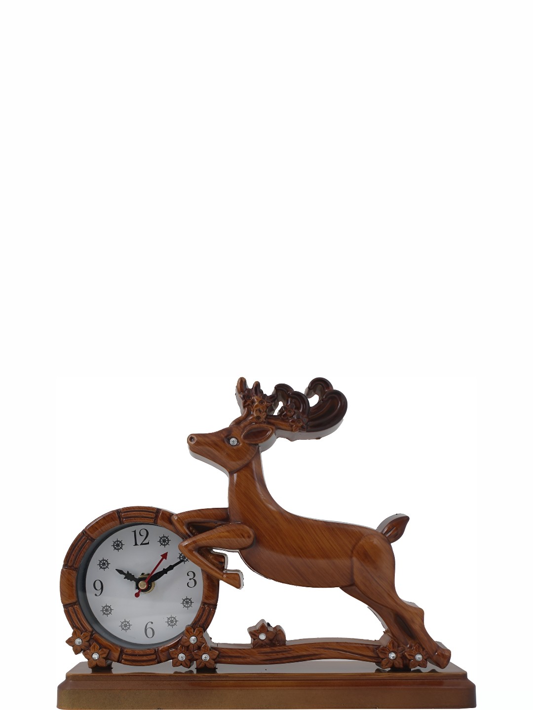 

Sigaram Brown & White Abstract Shaped Contemporary Table Clock